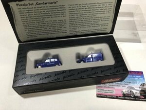 Schuco Citroen Renault 1/90 Piccolo-Set “Gendarmerie” シトロエン 2CV KASTEN ルノー R4