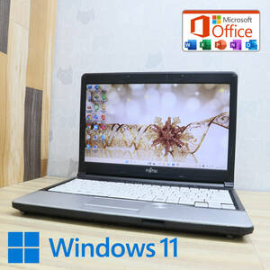 ★中古PC 3世代500GB★S762/G Celeron 1020M Win11 MS Office 中古品 ノートPC★P64576