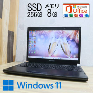 ★中古PC 高性能3世代i5！新品SSD256GB メモリ8GB★R732/H Core i5-3340M Win11 MS Office 中古品 ノートPC★P65103