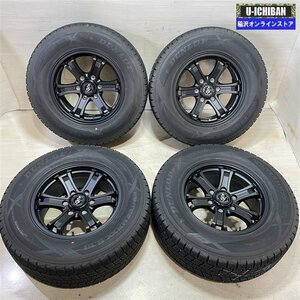 プラド ハイラックス 等 キーラーフォース 7.5-17+25 6H139.7 ダンロップ SＪ8 265/65R17 17インチ スタッドレス 4本セット 009