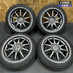 鍛造 RAYS VOLK Racung CE28N 17インチ×7.0 +48 5H 100 ミシュラン プライマシーHP 215/45R17 86 50プリウス カローラスポーツ等に ◎002