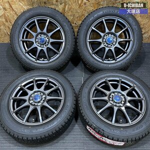 特価 未使用 185/60R15 2021年製 国産 TOYO GIZ2 スタッドレスセット 15インチ ガンメタ 4H 100 アクア カローラフィールダー スイフト 002