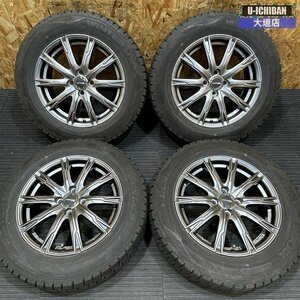 ライズ ロッキー等に ダンロップ スタッドレスセット! 20年製 WM02 195/65R16 92Q TOPY AZENE E-10 16インチ×6.0 +45 4H 100 ●002