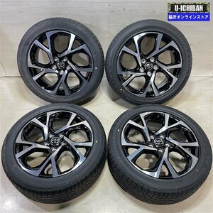 新車外し品 トヨタ C-HR 純正 7-18+50 5H114.3 ブリヂストン ポテンザ RE050A 225/50R18 18インチ 4本セット 009