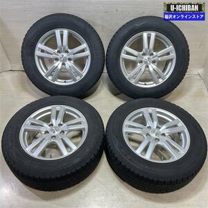 CX-5 CX-8 等 DUFACT 7-17+48 5H114.3 ダンロップ ＳＪ8 225/65R17 17インチ スタッドレス 4本セット 009k