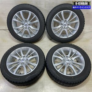 プジョー208 A9 / 207 等 ATS CP 6-16+27 4H108 ダンロップ WM02 195/55R16 16インチ スタッドレス 4本セット 009k