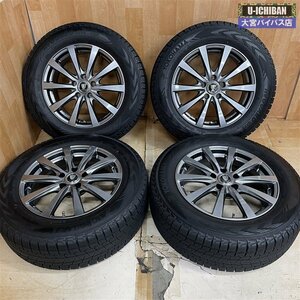 スタッドレスセット 225/65R17 2019年製 ヨコハマ G075 SUV & マナレイスポーツ 17インチ 7.0J +40 5H 114.3 4本セット ハリアー等 #●004