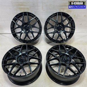 美品 ウェッズスポーツ SA-27R 7.5-17+48 5H100 17インチ ホイール 4本セット GR86 BRZ 86 カローラスポーツ プリウス(30系/50系) 等 009