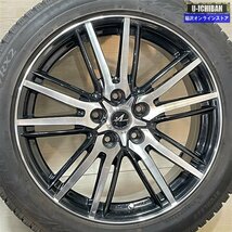 ヤリスクロス CX-3 等 アクセルアルディ 7.5-18+48 5H114.3 2020年製 ブリヂストン VRX2 215/50R18 18インチ スタッドレス 4本セット 009k_画像3