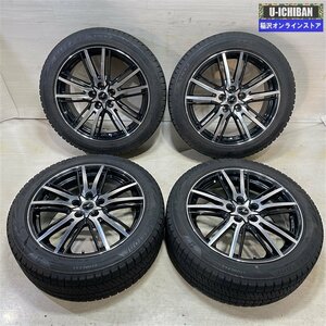 ヤリスクロス CX-3 等 アクセルアルディ 7.5-18+48 5H114.3 2020年製 ブリヂストン VRX2 215/50R18 18インチ スタッドレス 4本セット 009k