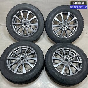 オデッセイ ヴェゼル 等 ケルパー 6.5-16+53 5H114.3 ダンロップ WM01 215/60R16 16インチ スタッドレス 4本セット 009k