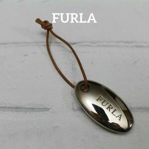 [ anonymity delivery ] Furla key holder silver Logo simple 