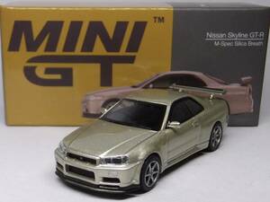 MINI GT★ニッサン スカイライン GT-R (R34) M-Spec シリカブレス MGT00348-R Nissan R34 Mスペック 1/64 TSM