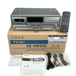 ◆優良中古品・元箱付属◆TEAC CDレコーダー/カセットデッキ AD-RW950-S