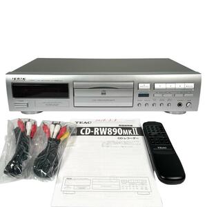 ◆優良美品・録音動作確認済◆ティアック CDレコーダー CD-RW890MK2-S CD-RW890MKll