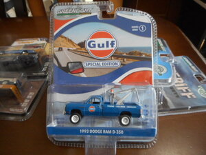 ★★1/64 グリーンライト ダッジ ラム D350 1993 ガルフ レッカー Greenlight Dodge Ram D-350 Gulf Towing★★