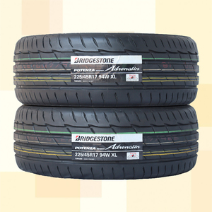 225/45R17 94W XL BRIDGESTONE ブリヂストン ポテンザ アドレナリン POTENZA ADRENALIN RE004 22年製 送料無料 2本セット税込 \29,680より1