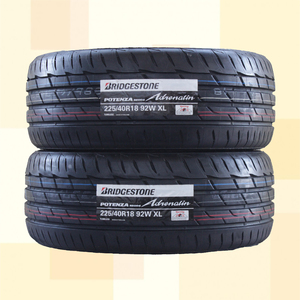 225/40R18 92W XL BRIDGESTONE ブリヂストン ポテンザ アドレナリン POTENZA ADRENALIN RE004 22年製 送料無料 2本セット税込 \35,500より1