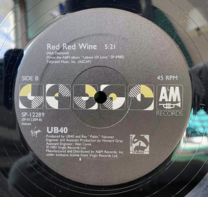 UB40 Red Red Wine / Dance With The Devil ('88 A&M) 