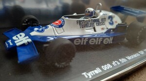 スパークモデル 1/43 ティレル・008・フォード 1978 モナコGP5位 ディディエ.ピローニ spark Didier.Pironi 1978 Monaco GP 5th Tyrrell