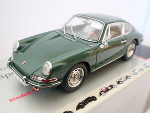 CMC 1/18 Porsche 901 1964 Sportcoupe ポルシェ901 1964年式 スポーツクーペ LIMITED EDITION ダークグリーン No.M-067B 元箱付 当時物