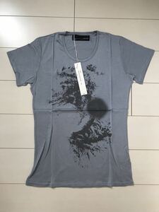 SRIVER　Splashed Print T-shirt　サイズ1　グレー　新品未使用　スリヴァー