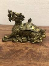 置物 伝統工芸品 細密彫刻 ドラゴン　龍 風水_画像1