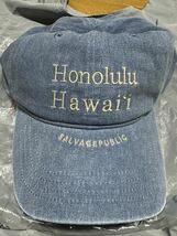 SALVAGE PUBLIC Honolulu ホノルル　新品未使用品　フリーサイズキャップ　ブルーデニム　半額スタート！！_画像3