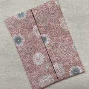 ポケットティッシュケース（173）菊柄　くすみピンク地　 ハンドメイド