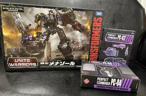 トランスフォーマー ユナイトウォリアーズ UW-02 メナゾール + PERFECT COMBINER PC-02 アップグレード キット セット 中古美品