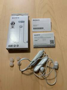 【お買い得】　SONY　イヤフォン　WI-C100 ホワイト 　白　並行輸入品