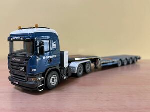 激レア wsi製 scania スカニア nootboom トレーラーセット 1/50 sarens企業色