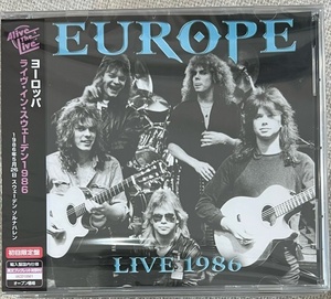 新品【国内CD】ヨーロッパ ライブ・1986 EUROPE Live 1986 IACD10561