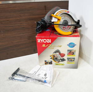 ▲(R512-A92) 動作品☆RYOBI チップソー ブレーキ付 W-1700 100V 丸ノコ径165mm 電動工具