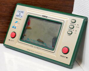 ▼送料180円(R601-B303)訳アリ動作品 ゲーム&ウオッチ ポパイ POPEYE PP-23 GAME&WATCH Nintendo ニンテンドー 任天堂