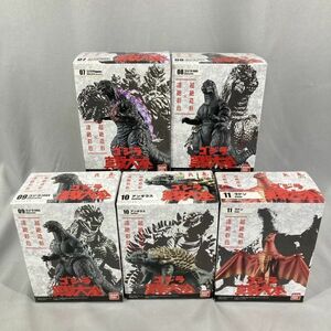 バンダイ ソフビ・食玩 GODZILLA ゴジラ真撃大全2　5種 アンギラス ラドン ゴジラ3種 未開封品【69-11】