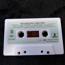 ま011 JAZZ VOCALS FOR A LONELY NIGHT ひとりの部屋のジャズ・ヴォーカル カセットテープ 昭和レトロ_画像7