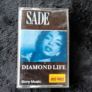 ma021 SADE DIAMOND LIFE car -te- case deformation equipped cassette tape Showa Retro 