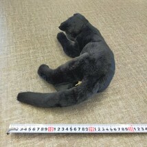 す1056 ぬいぐるみ DOUSIN 童心 ネコ 黒猫 ブラックキャット レトロ 当時物 ビンテージ 日本製_画像2