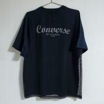 CONVERSE コンバース半袖 Tシャツ メッシュ ロゴ バックプリント ブラック メンズ 【k125】_画像3