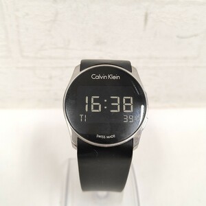 16 ★稼働品★ Calvin Klein メンズ 腕時計 時計 デジタルウォッチ カルバン クライン K5B23T FUTURE フューチャー 3BAR 防水 スイス製 SC