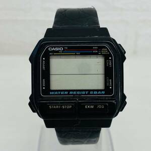 38 CASIO カシオ 611 EXW-50 メンズ腕時計 レディース腕時計 腕時計 時計 デジタル 5気圧防水 黒 ブラック 革ベルト クォーツ クオーツ AT