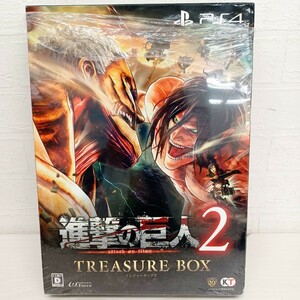 ゲーム 進撃の巨人2 トレジャーボックス ソフト無し 特典のみ ポスター CD ピンズ 調査記録集 attack on titan エレン ミカサ 他 WK