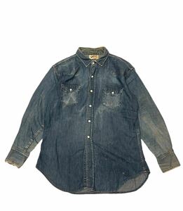 Penneys RANCHCRAFT Denim Western Shirts Indigo Vintage ペニーズ ランチクラフト デニムウエスタンシャツ 60s 60年代 希少 RARE US古着