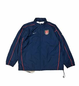 ARSENAL NYLON JACKET アーセナル ナイロン サイズL 希少 RARE レア NIKE TEAM ナイキ 旧エンブレム ロゴ プレミアリーグ premier league