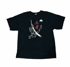 ALSTYLE メキシコ製 忍者プリントTシャツ サイズXL アルスタイル Ninja Print Tee Black ブラック 黒 コットン cotton vintageヴィンテージ