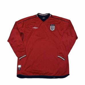 2004年 UMBRO England Uniform アンブロ サッカー イングランド代表ユニフォーム RARE 希少 リバーシブル仕様 Reversible 長袖 レアの画像1