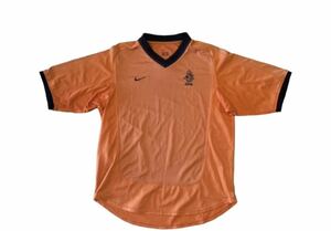 サッカーオランダ代表 ユニフォーム 2000年 1st Uniform Soccer フットボール Football Netherland Holland オレンジ Nike ナイキ サイズL