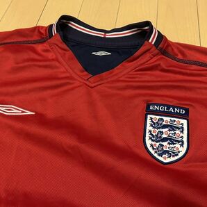 2004年 UMBRO England Uniform アンブロ サッカー イングランド代表ユニフォーム RARE 希少 リバーシブル仕様 Reversible 長袖 レアの画像2