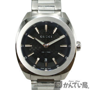 18919 GUCCI【グッチ】クオーツ 腕時計 GG2570 100M防水 デイト シルバー メンズ ウォッチ YA142312【未使用品】USED-SS